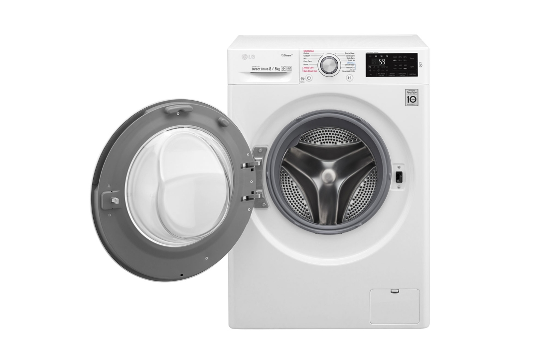 LG W5J6TG1W washer dryer Freestanding Front-load White – image 2
