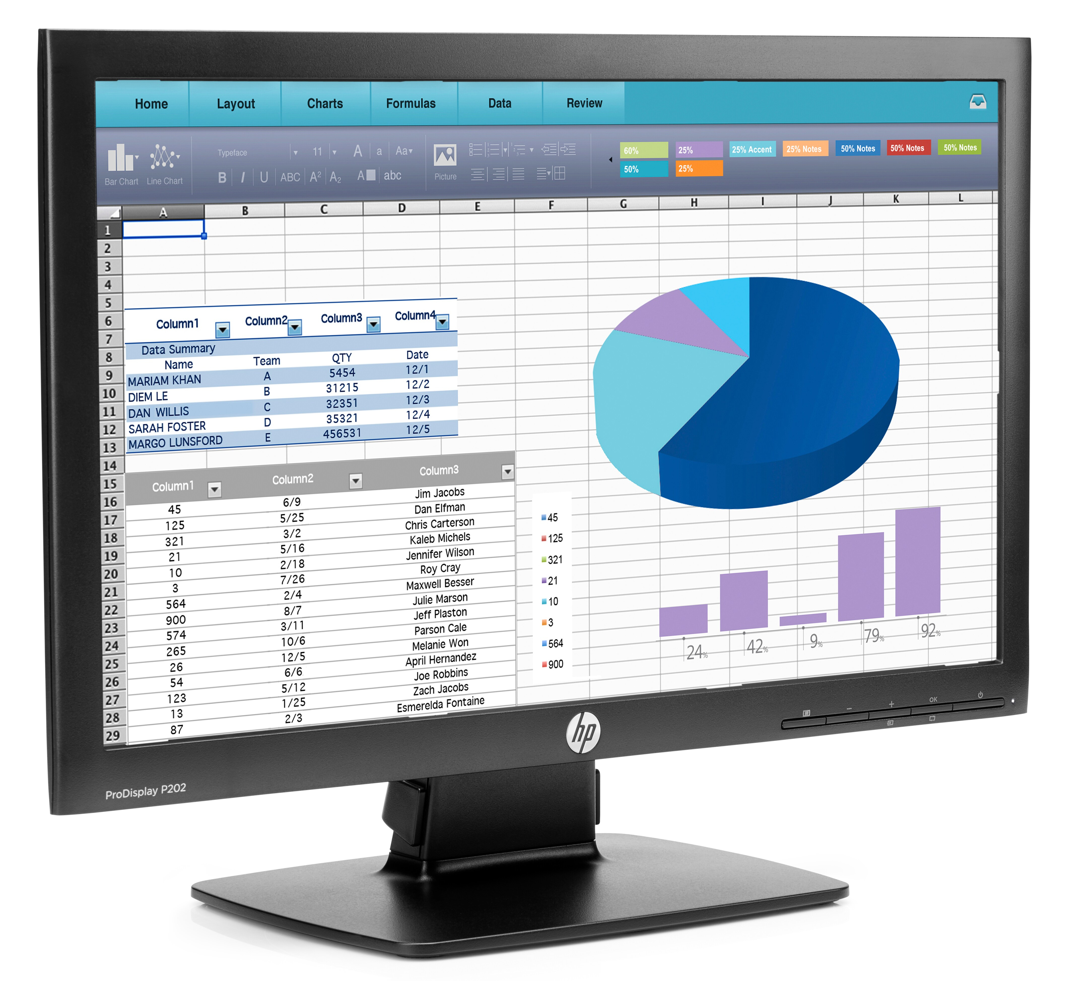 HP ProDisplay P202 20-inch Monitor image 3
