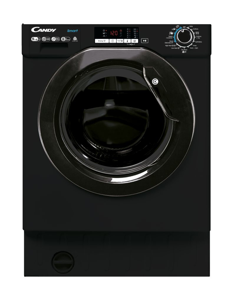 Candy CBD495D2WBBE-80 washer dryer Built-in Front-load Black