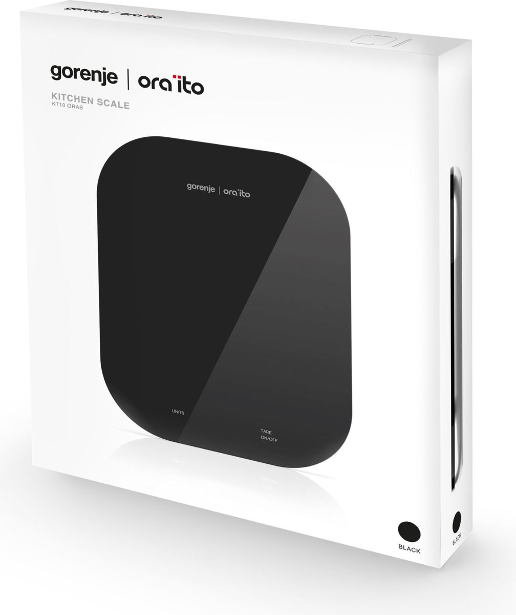 Gorenje KT10ORAB Black Countertop Rectangle Electronic kitchen scale – image 4