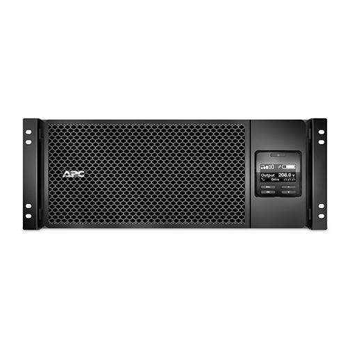 صورة APC SRT6KRMXLT-IEC UPS أونلاين مزدوج التحويل، 6 kVA / 6000 واط، مدخل 100-275 فولت، 4U للتركيب في رف أو وضع قائم، 13 مخرج C13/C19