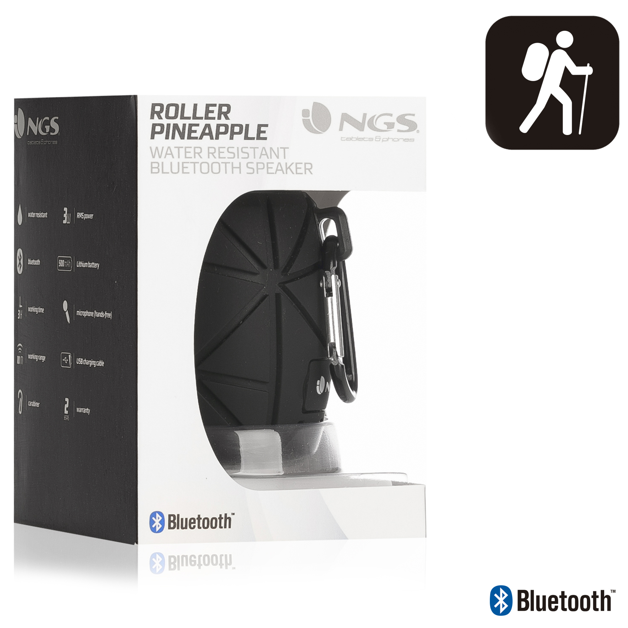 NGS Roller Pineapple Mono portable speaker Black 3 W image 7