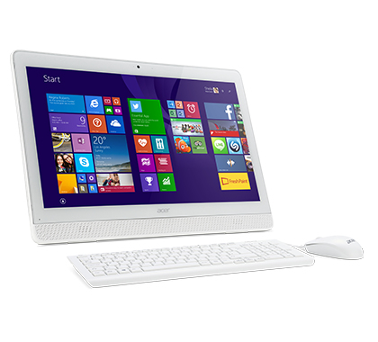 Acer Aspire Z1-611 Intel® Pentium® J2900 49.5 cm (19.5″) 1600 x 900 pixels All-in-One PC 4 GB DDR3-SDRAM 1 TB HDD Windows 8.1 White image 2