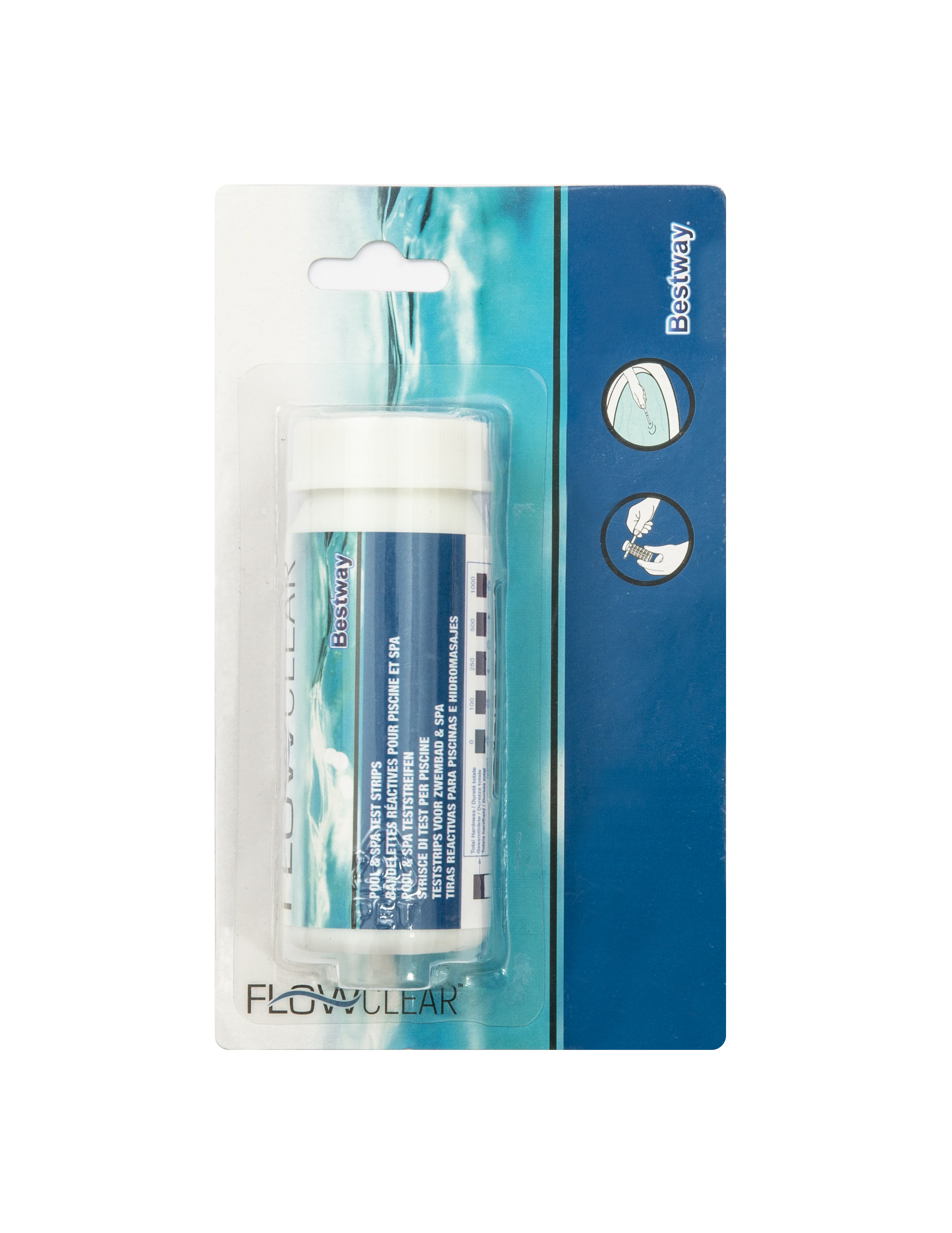 صورة Flowclear شرائط اختبار مياه حمامات السباحة والمنتجعات الصحية