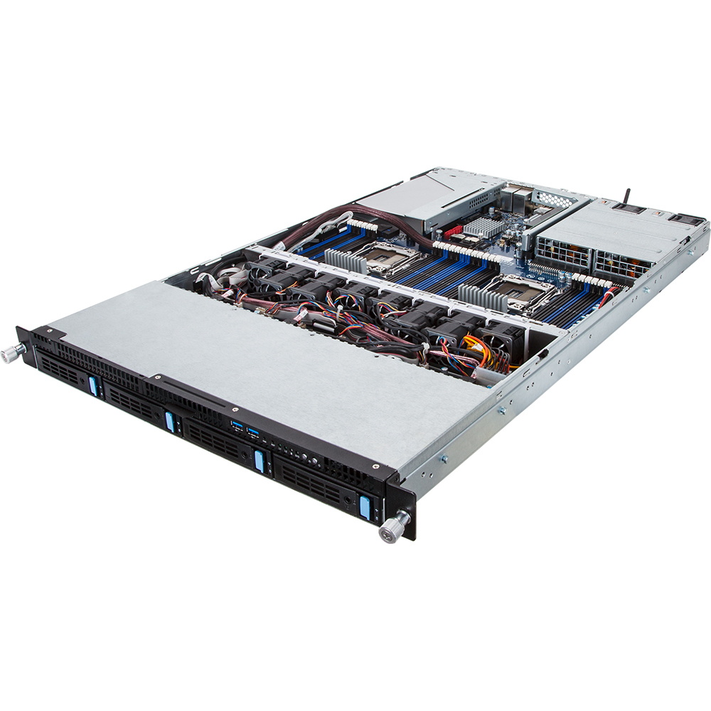Gigabyte R180-F34 server Intel® C612 LGA 2011-v3 Rack (1U) Svart
