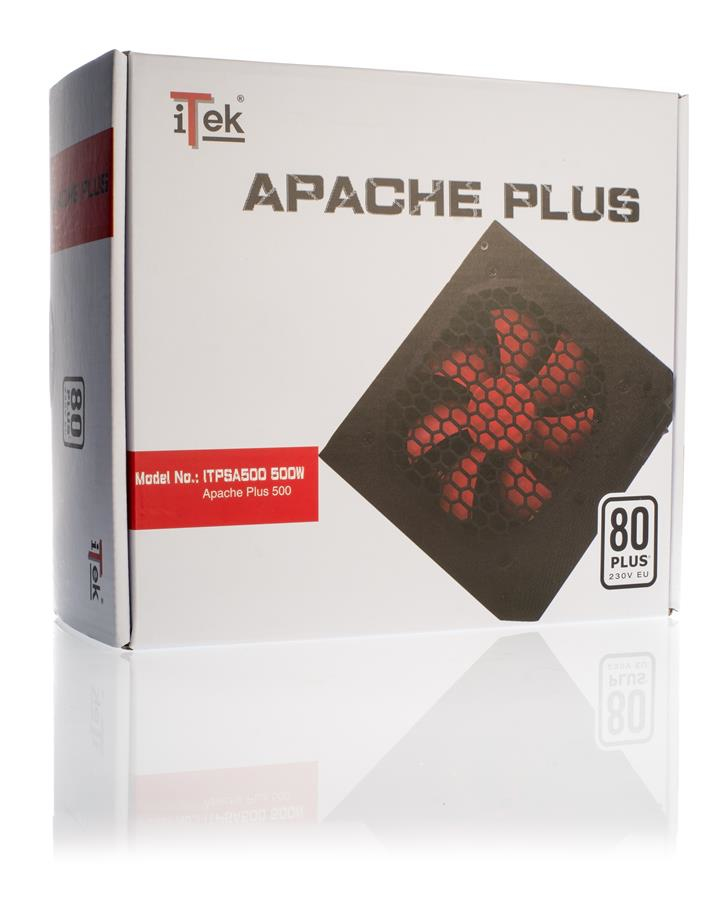 itek APACHE PLUS 500 power supply unit 500 W 20+4 pin ATX ATX Black, Red image 4