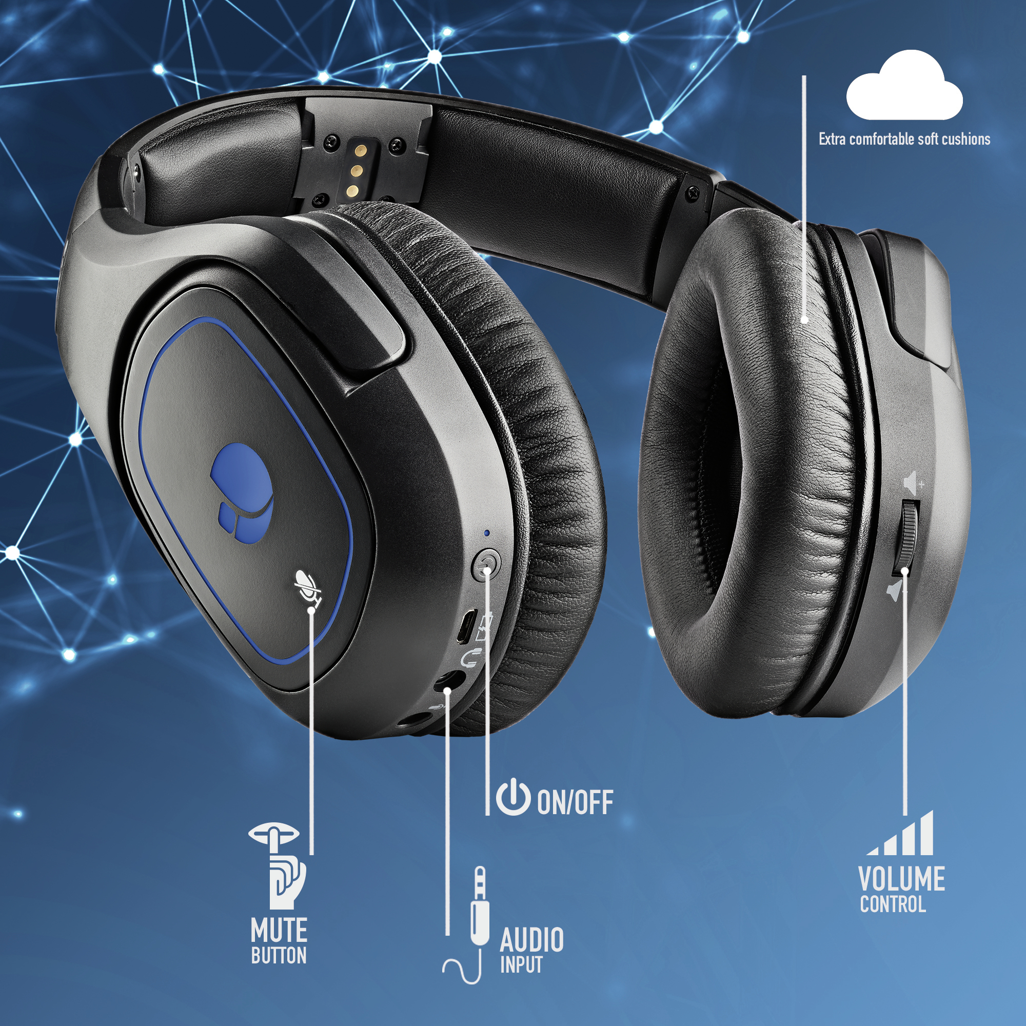 NGS GHX-600 Headset Wired & Wireless Head-band Gaming Micro-USB Black – image 8
