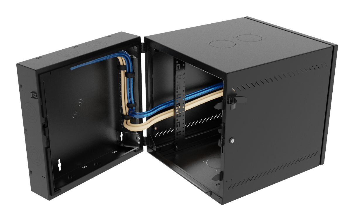 Vertiv VR Rack GL24WMCMS-B-SE-00-CM rack cabinet 12U Wall mounted rack Black – image 4