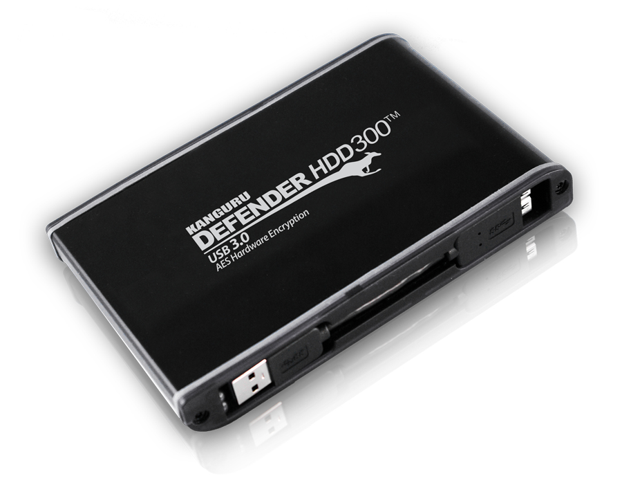 iStorage Kanguru Defender SSD300 4 TB Micro-USB B 3.2 Gen 1 (3.1 Gen 1) Black image 1