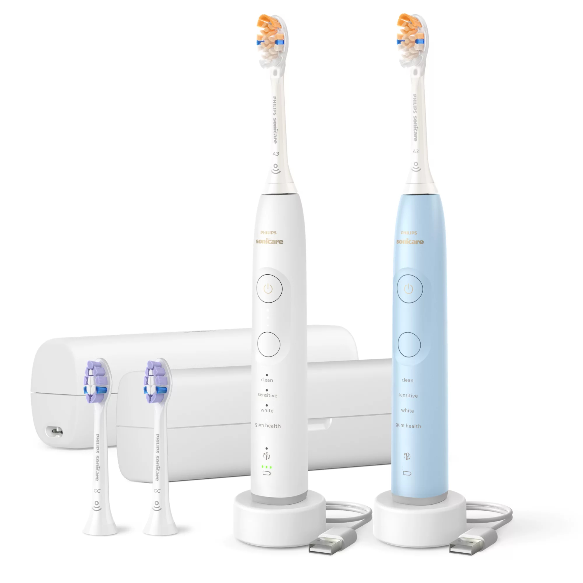 Philips HX7439/06 electric toothbrush Adult Sonic toothbrush White, Light Blue – image 1