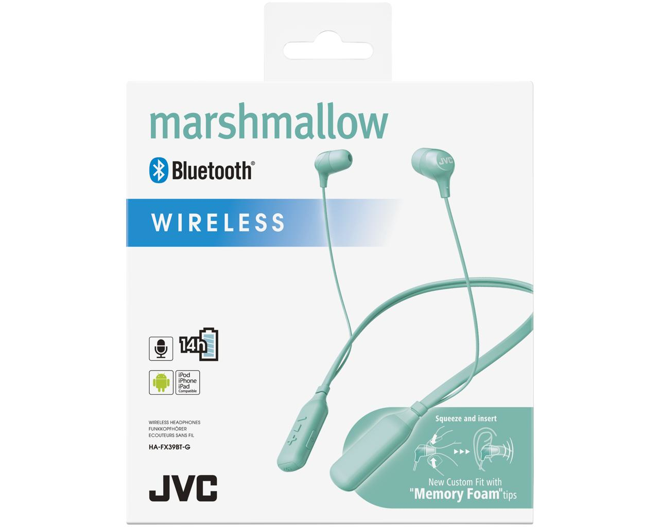 JVC HA-FX39BT-GE headphones/headset Wireless Neck-band Bluetooth Green – image 2