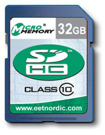 CoreParts 32GB SDHC Card Class 10