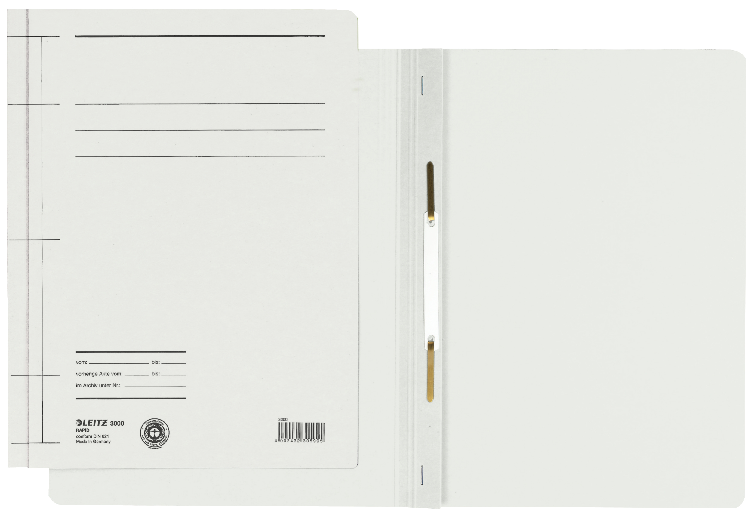 Leitz 30000001 cartella Cartoncino Bianco A4