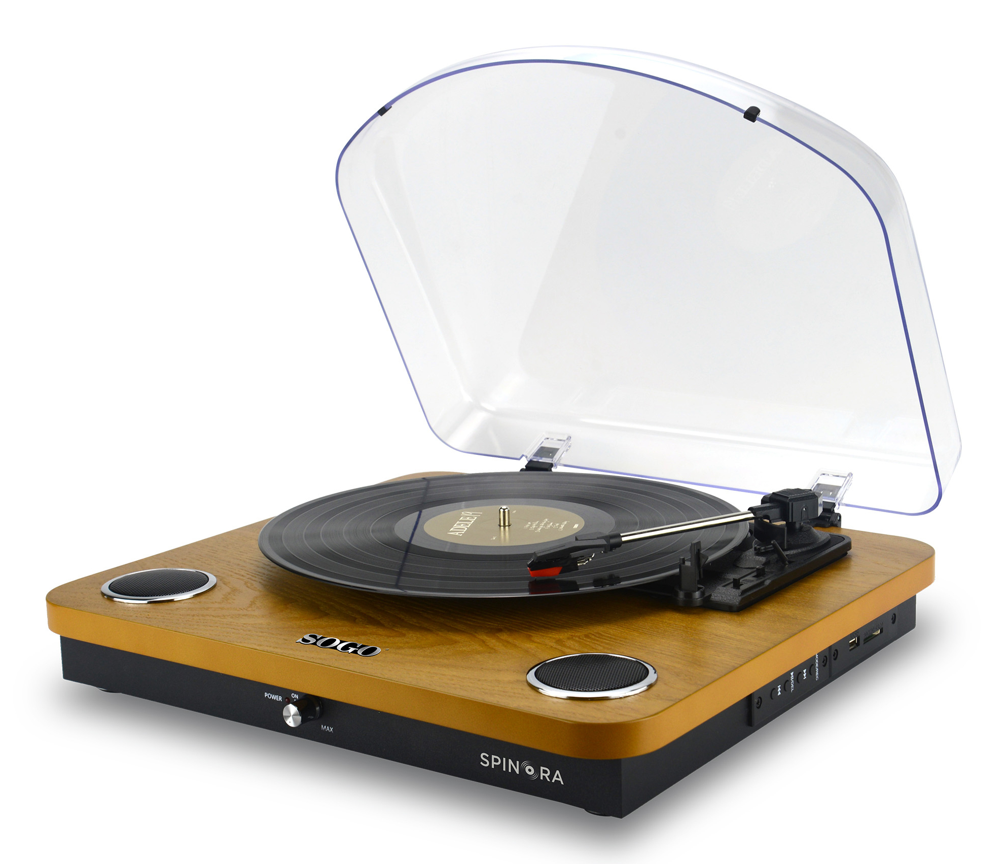 Sogo TDA-SS-8655 audio turntable Belt-drive audio turntable Black, Wood – image 3