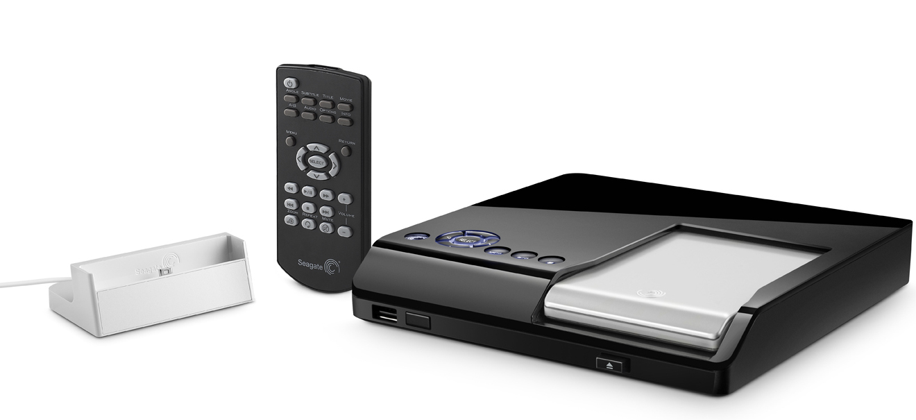 Seagate FreeAgent Go 250GB + Media player/PC dock external hard drive USB 2.0 Silver image 2
