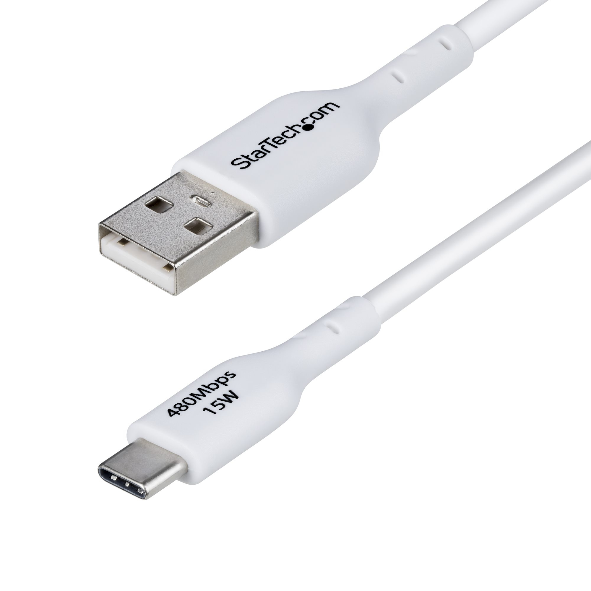 StarTech.com Cavo di Ricarica USB-A a USB-C da 2m - Cavetto di Carica Rapida USB-A a Type-C da 3A Cavo Dati USB 2.0 rivestito i