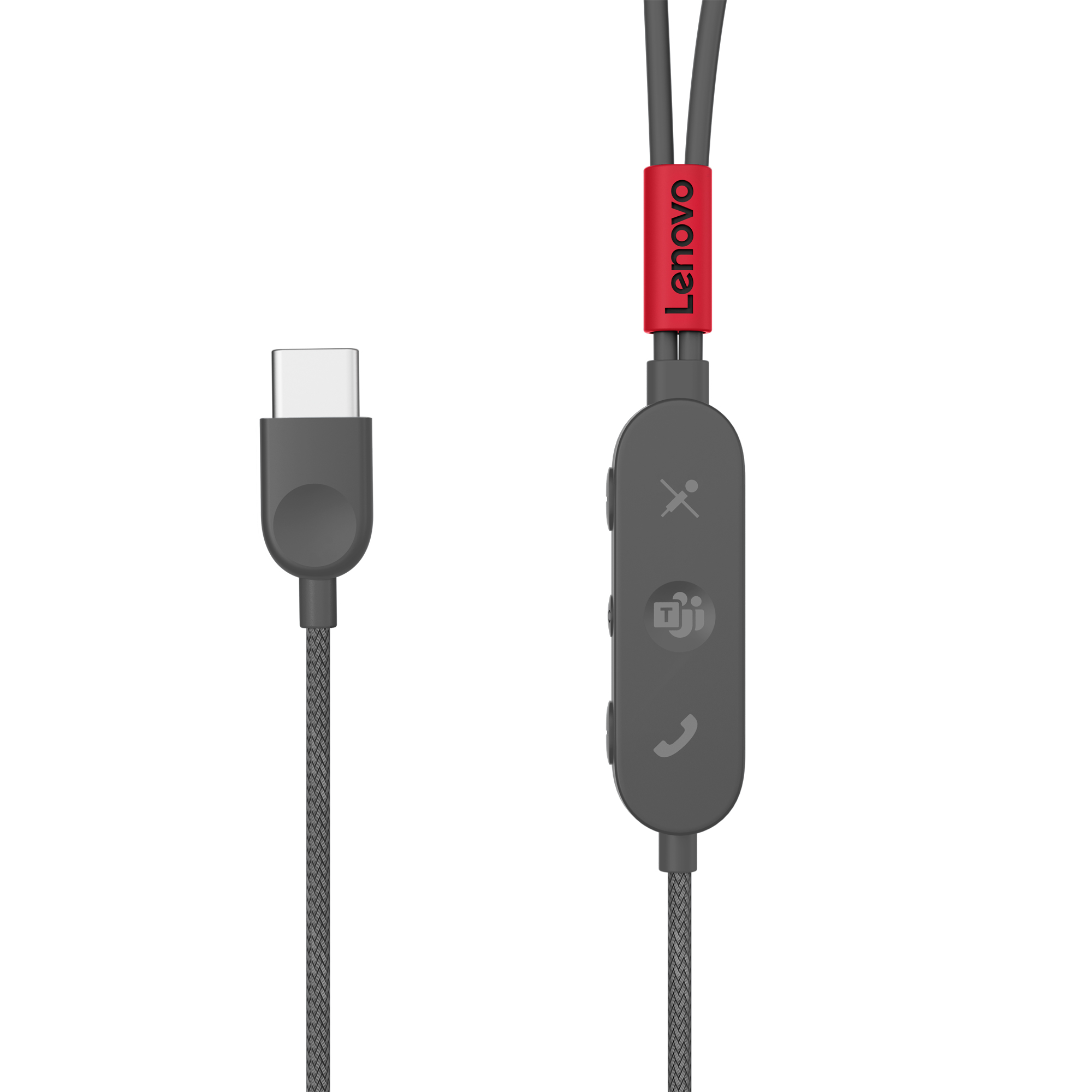 Lenovo GXD1C99237 headphones/headset Wired In-ear Calls/Music/Sport/Everyday USB Type-C Black – image 7