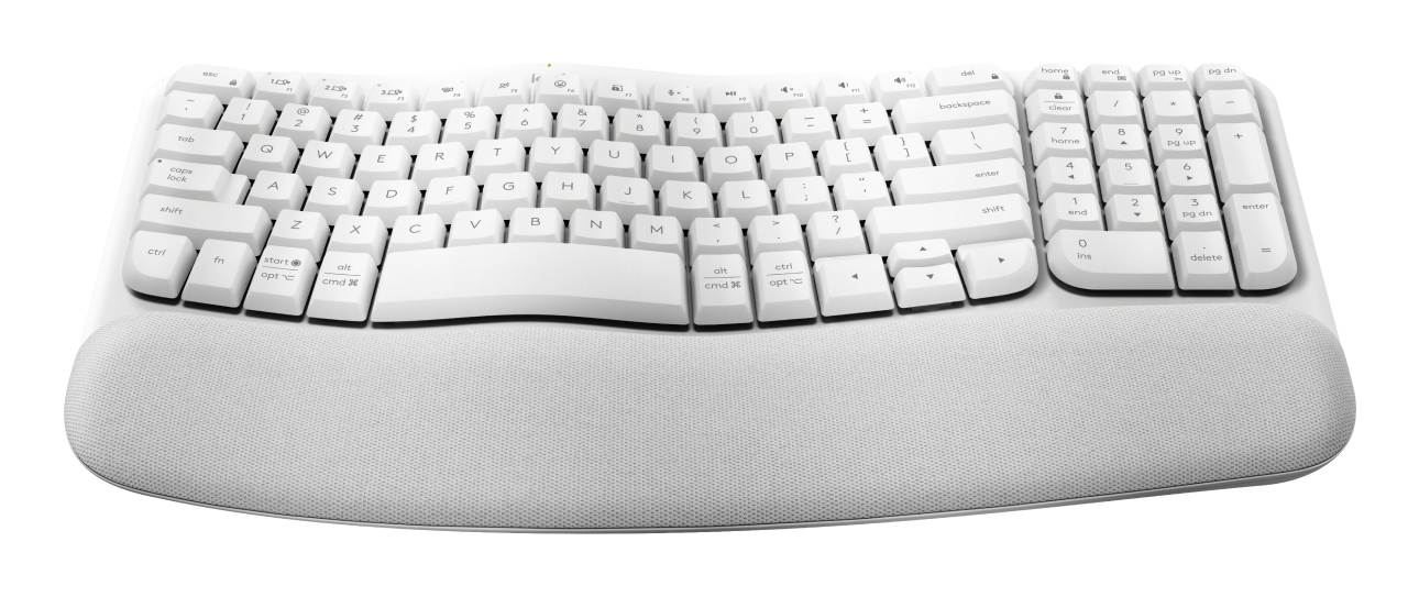 Teclado Logitech Wave Keys - Inalambrico - USB - Blanco - 920-012279