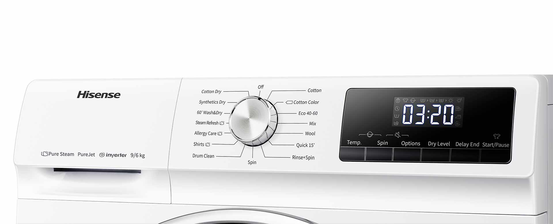 Hisense WDQY901418VJM washer dryer Freestanding Front-load White – image 9