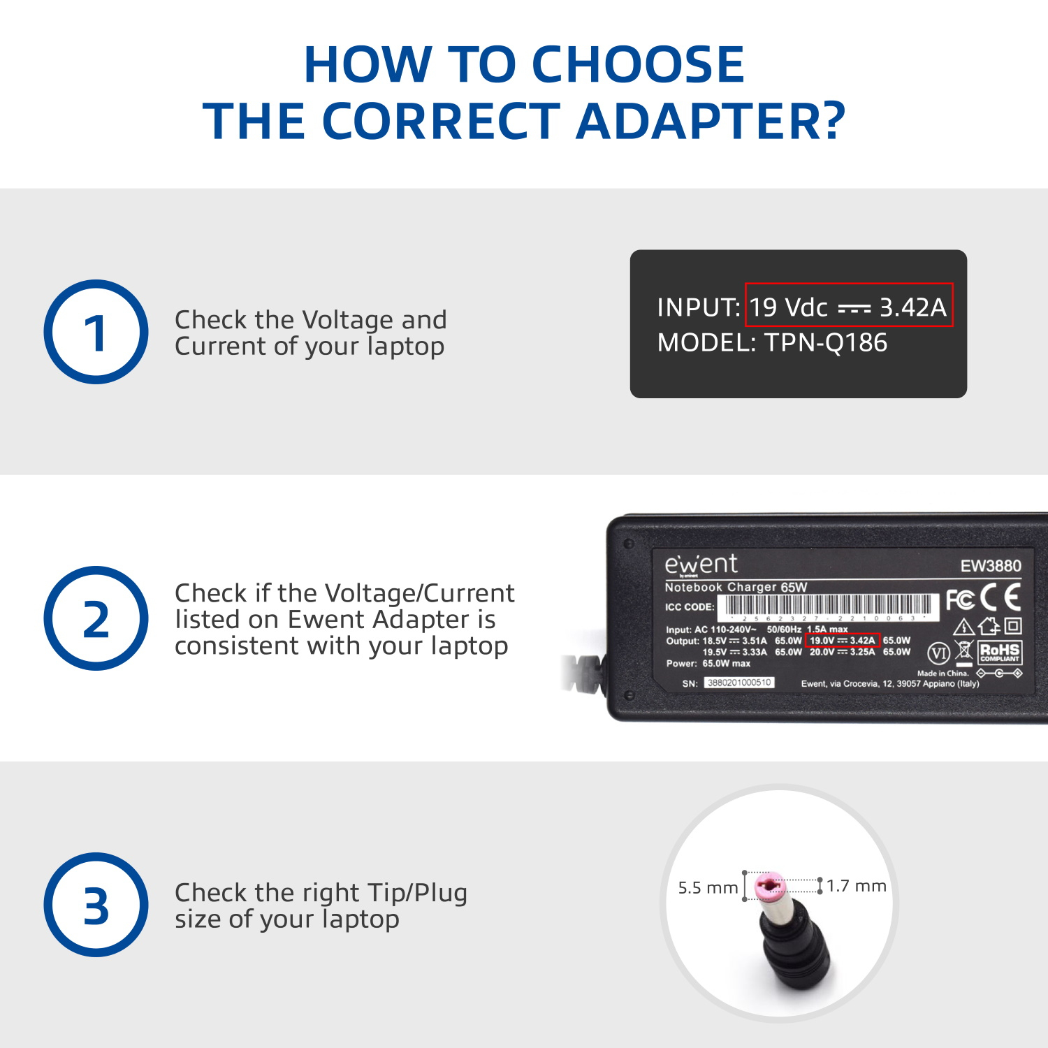 Ewent Notebook charger Home – image 6