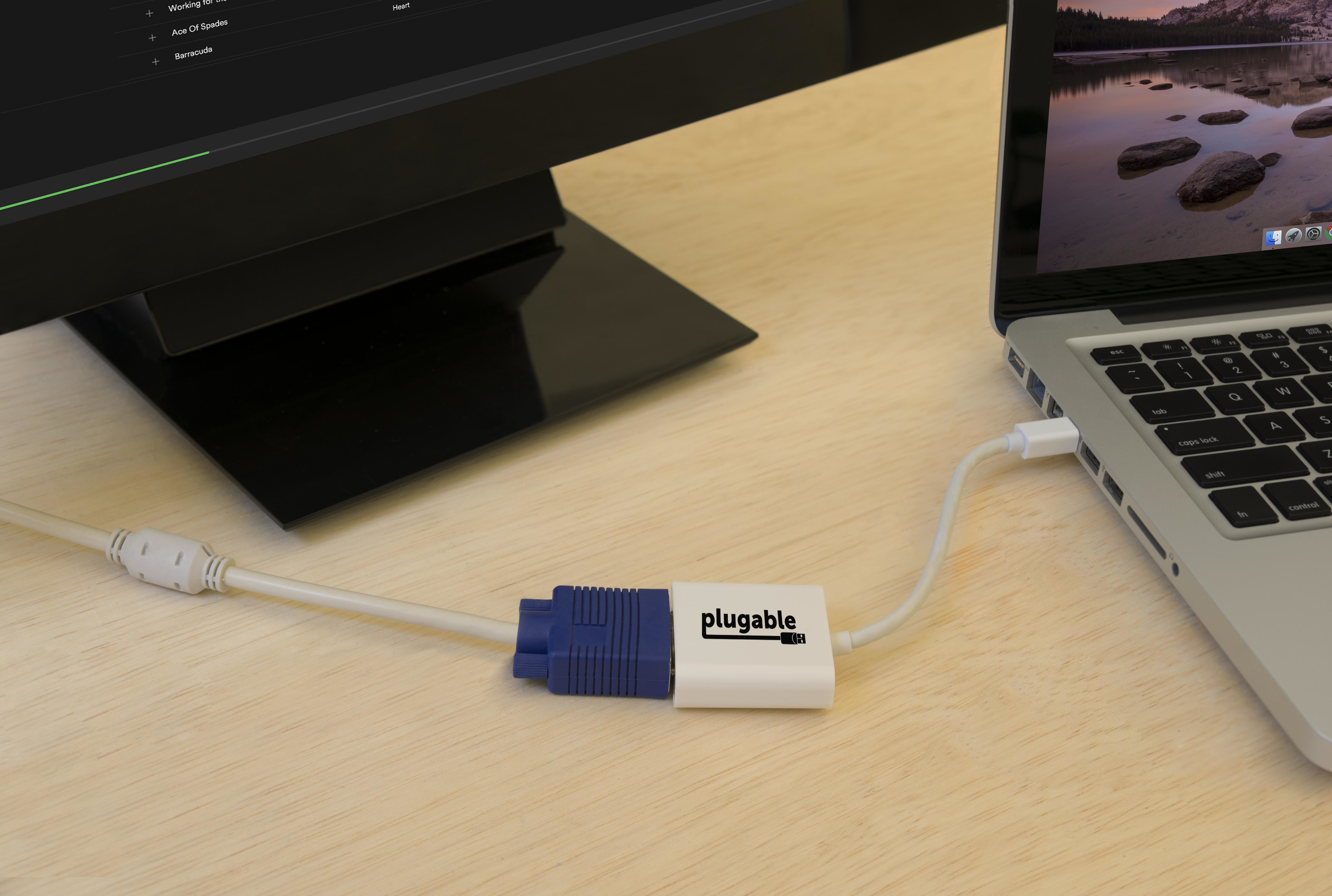 Resim Plugable Technologies MDPM-VGAF Mini DisplayPort - VGA Adaptör, Beyaz