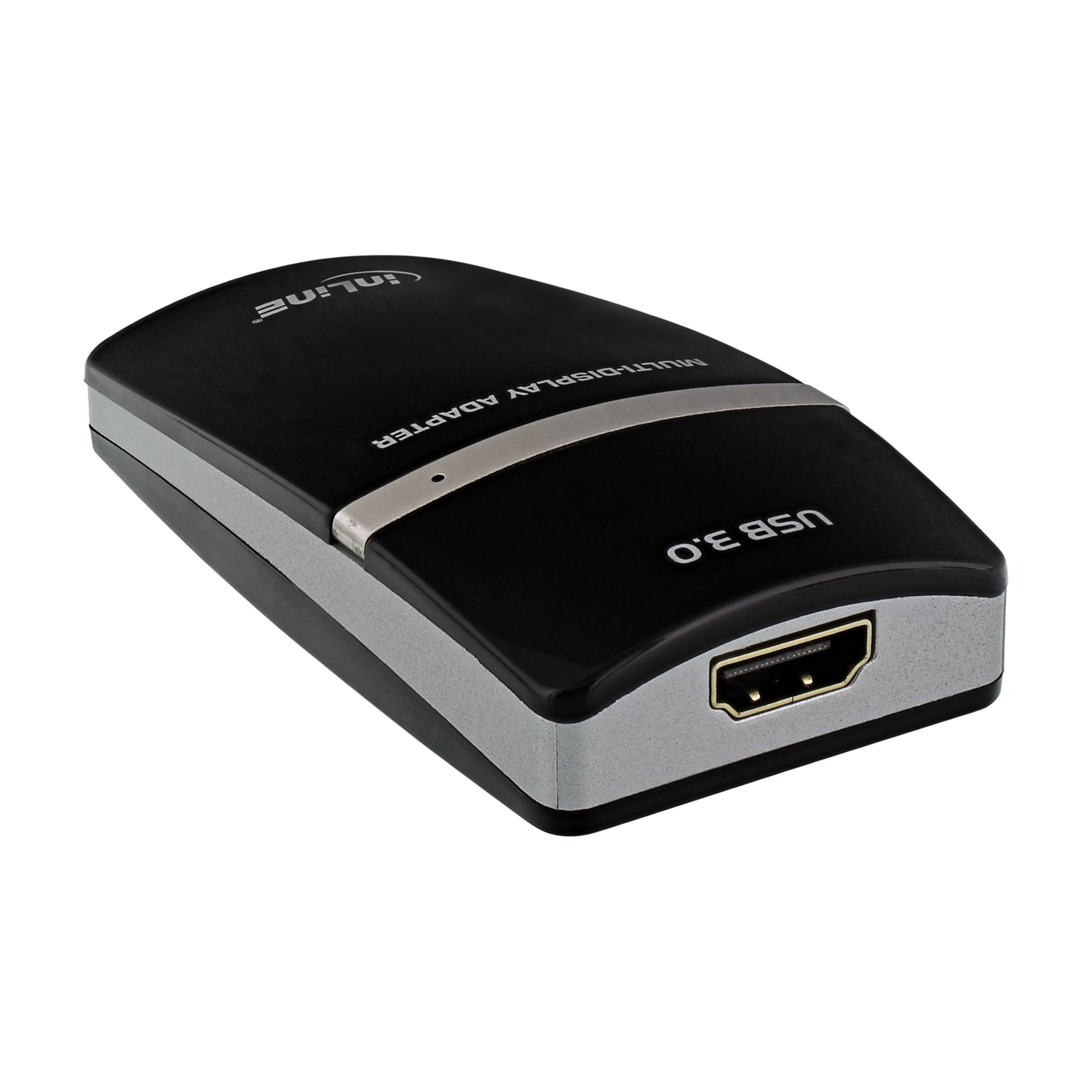 InLine USB graphics adapter, USB 3.0 to HDMI, with HDMI to DVI adapter