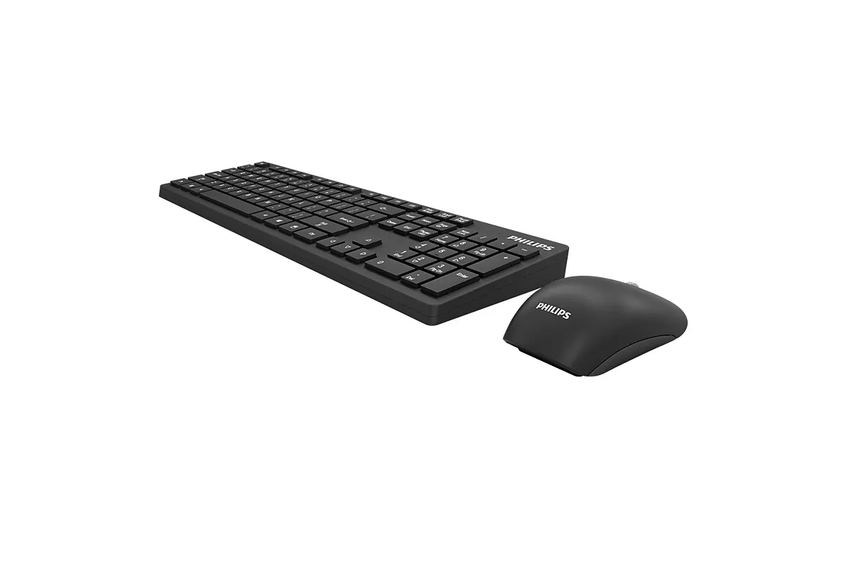 Philips SPT6602B/01 keyboard Mouse included Universal RF Wireless Black – image 2