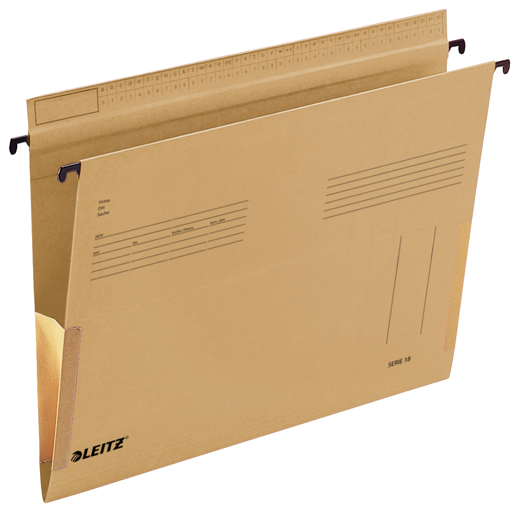 Leitz Serie 18 cartella sospesa e accessorio A4 Cartoncino Marrone
