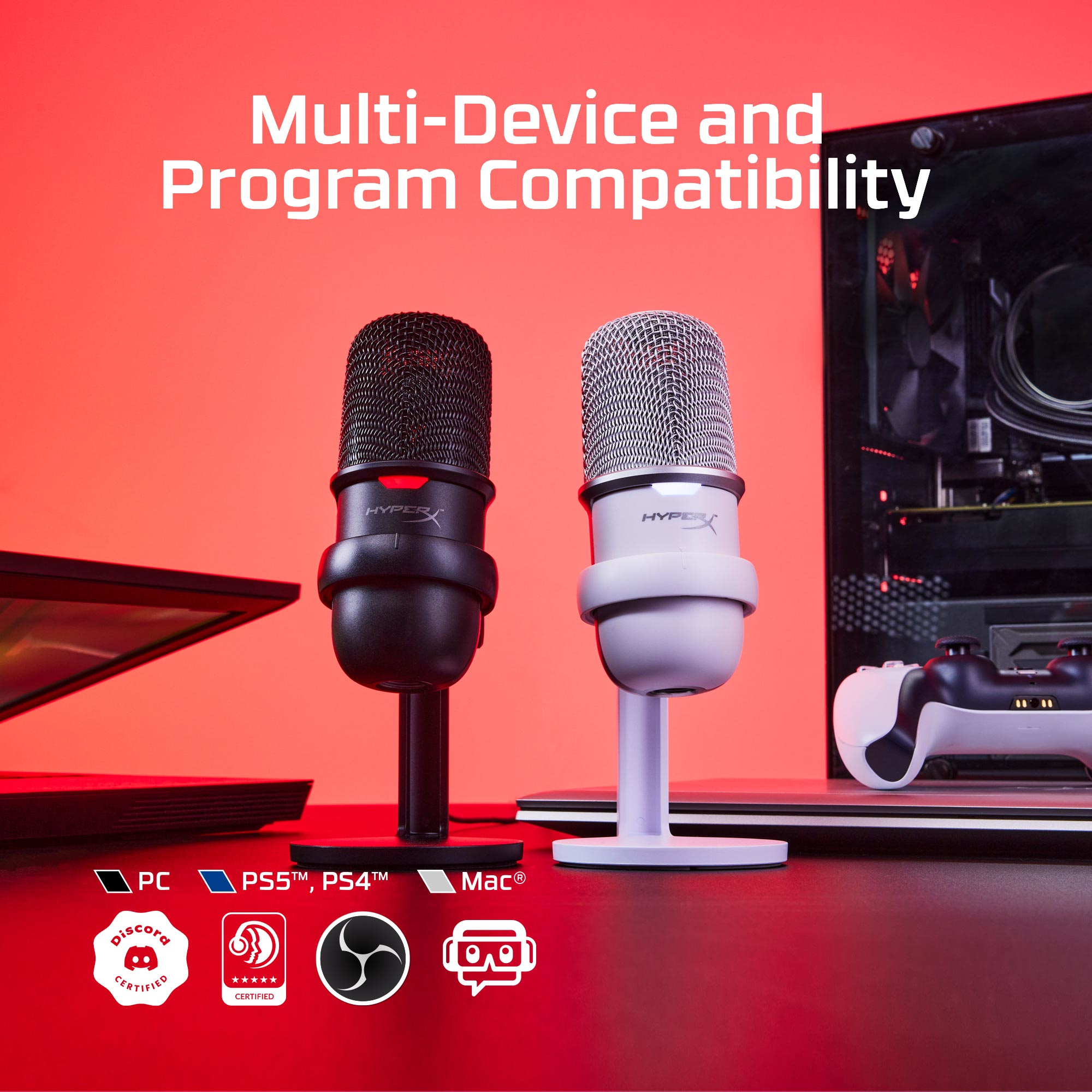 HyperX SoloCast - USB Microphone (White) – image 9