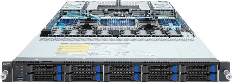 GIGABYTE R183-S94-AAH2 Intel C741 LGA 4677 (Socket E) Rack (1U) Black, Steel – image 2