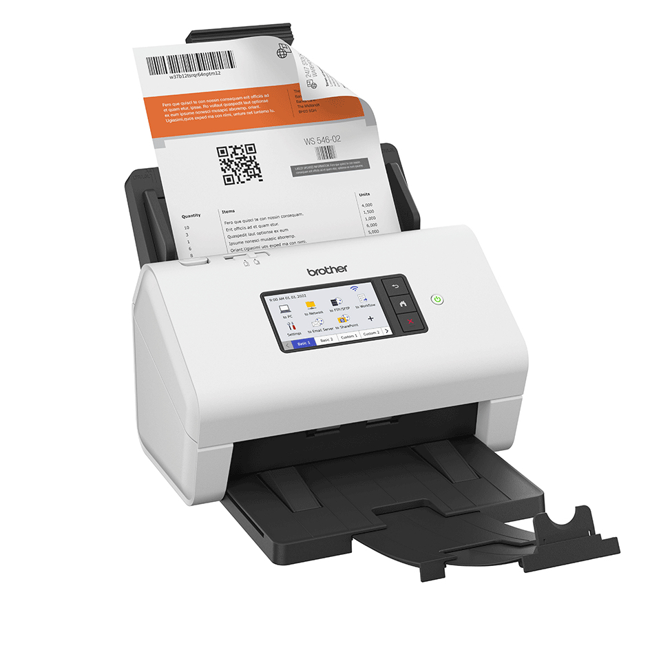 Escáner Brother ADS-4900W - 60ppm - USB - Ethernet - Dúplex - Blanco - ADS4900W Escáner Brother ADS-4900W - 60ppm - USB - Ethernet - Dúplex - Blanco - ADS4900W