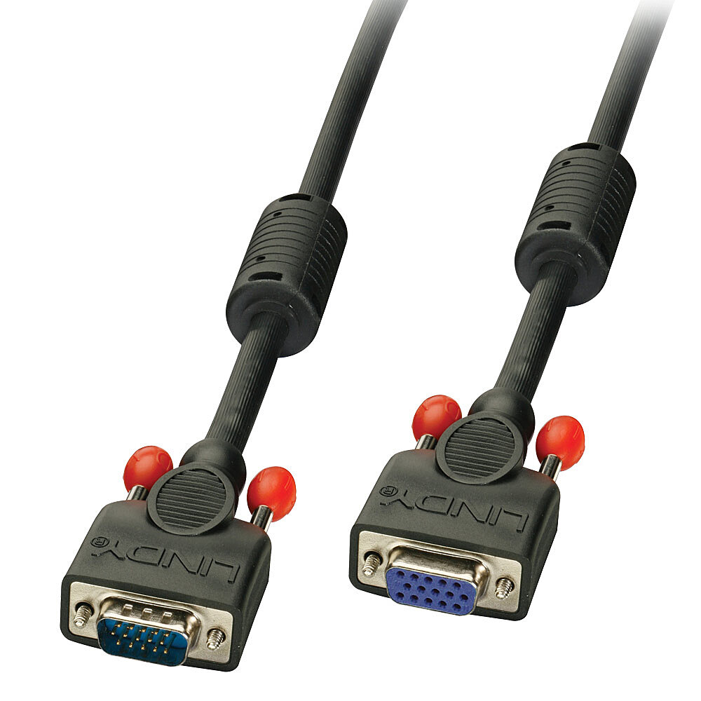 Lindy 36394 VGA-kabel 3 m VGA (D-Sub) Svart