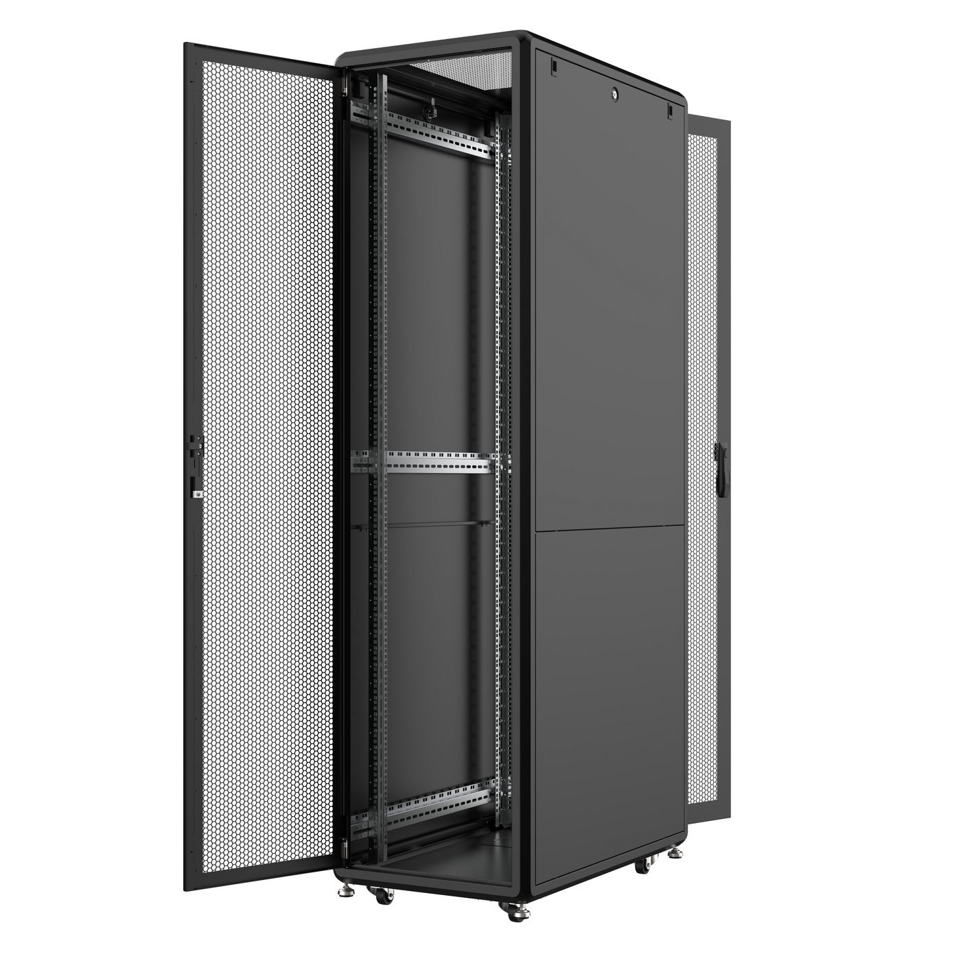 Lanview RSL46U6120BL rack cabinet 46U Freestanding rack Black – image 2