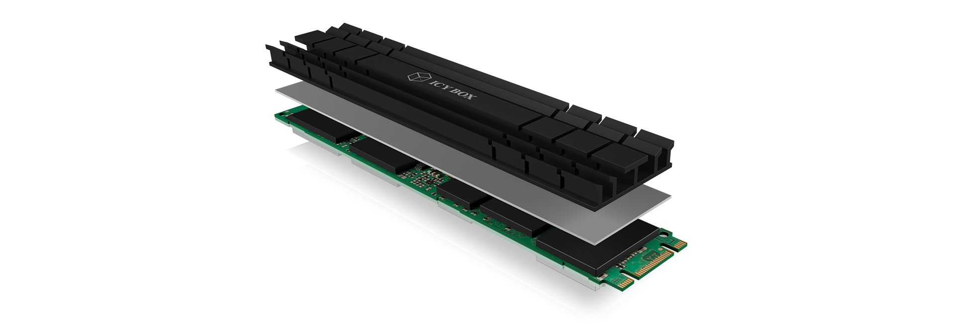 ICY BOX IB-M2HS-1001 Solid-state drive Heatsink/Radiator Black 1 pc(s) – image 5