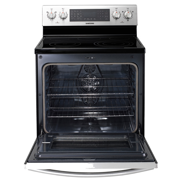 Samsung NE595ROABSR cooker Freestanding cooker Electric Black, Stainless steel – image 2