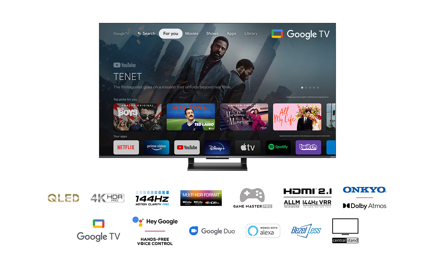 TCL C73 C735 139.7 cm (55") 4K Ultra HD Smart TV Wi-Fi Black – image 7