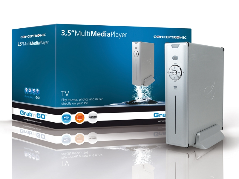 Conceptronic 3.5" Media Player SATA + HDMI – image 3