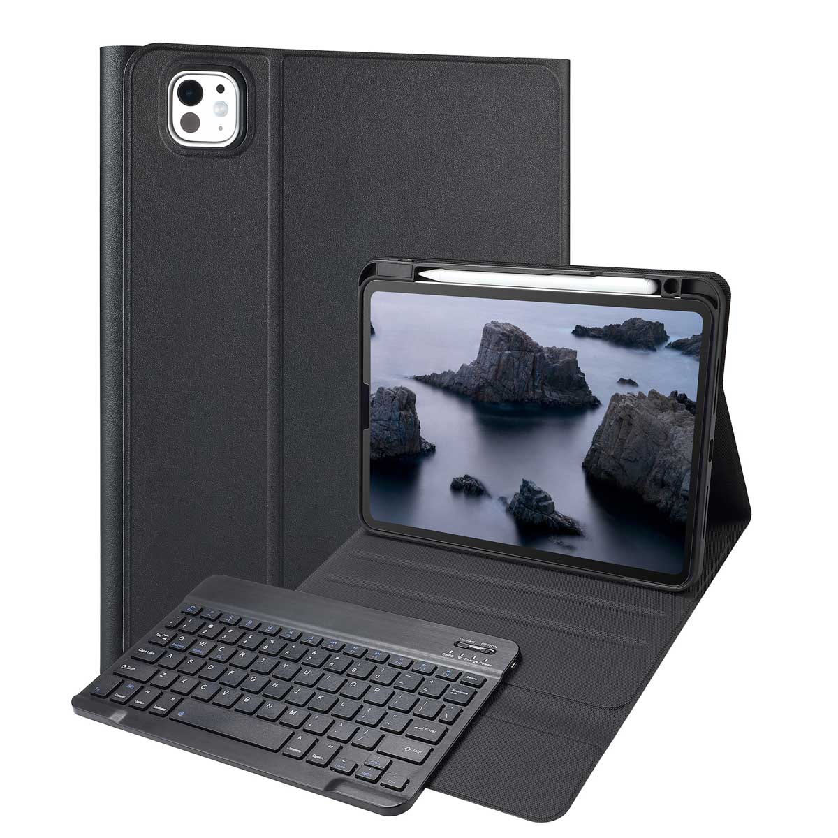 Accezz SH00075666 mobile device keyboard QWERTY Bluetooth Black
