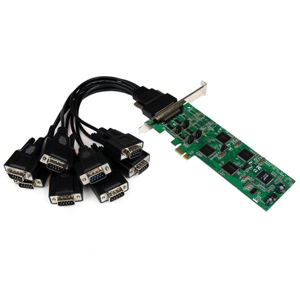 StarTech.com 8 Port PCI Express (PCIe) RS-232/422/485 Serial Card - 4 x RS232 4 x RS422 / RS485 – image 1