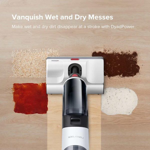 Roborock WD1S1A51-01 stick vacuum/electric broom Upright vacuum Battery Dry&wet Bagless Black, Red, White – image 3