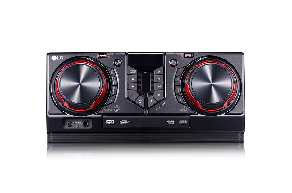 LG CJ45 home audio system Home audio mini system Black, Red
