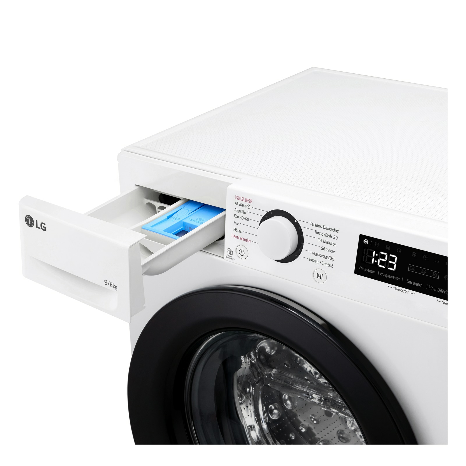 LG F4DR509S6W washer dryer Freestanding Front-load White – image 4