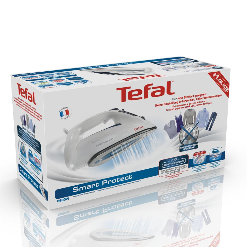Tefal Smart Protect FV4981 iron Steam iron Durilium soleplate – image 4