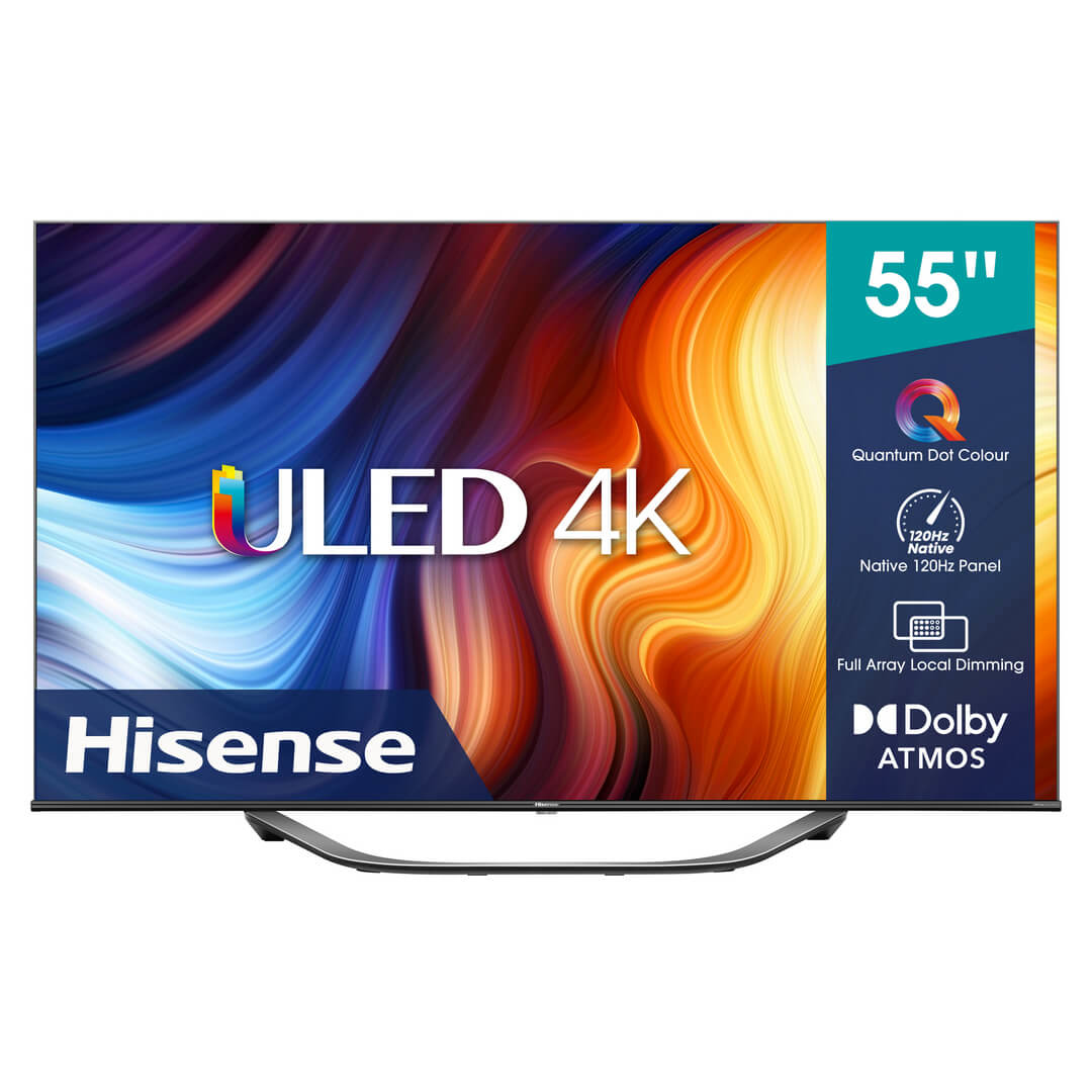 Hisense 55U7H TV 139.7 cm (55") 4K Ultra HD Smart TV Wi-Fi Black, Grey 400 cd/m² – image 1