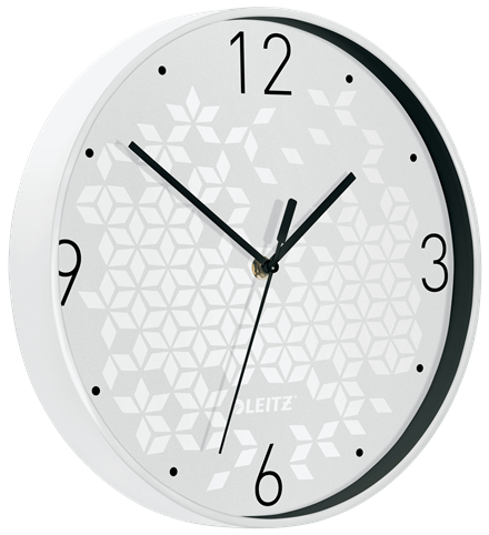 Leitz WOW Orologio al quarzo Rotondo Bianco