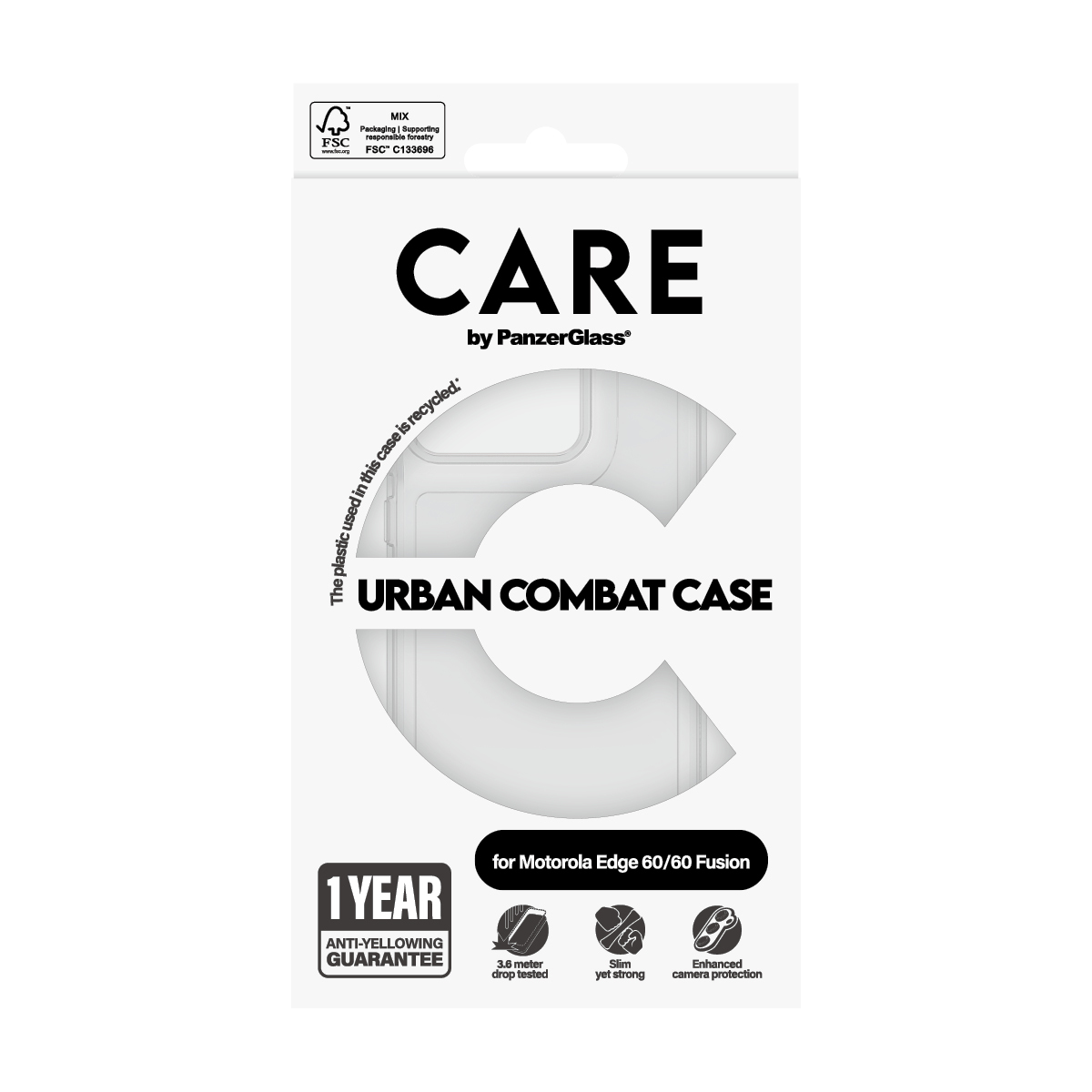 PanzerGlass CARE™ by PanzerGlass® Urban Combat Case Transparent Motorola Edge 60 | 60 Fusion – image 3