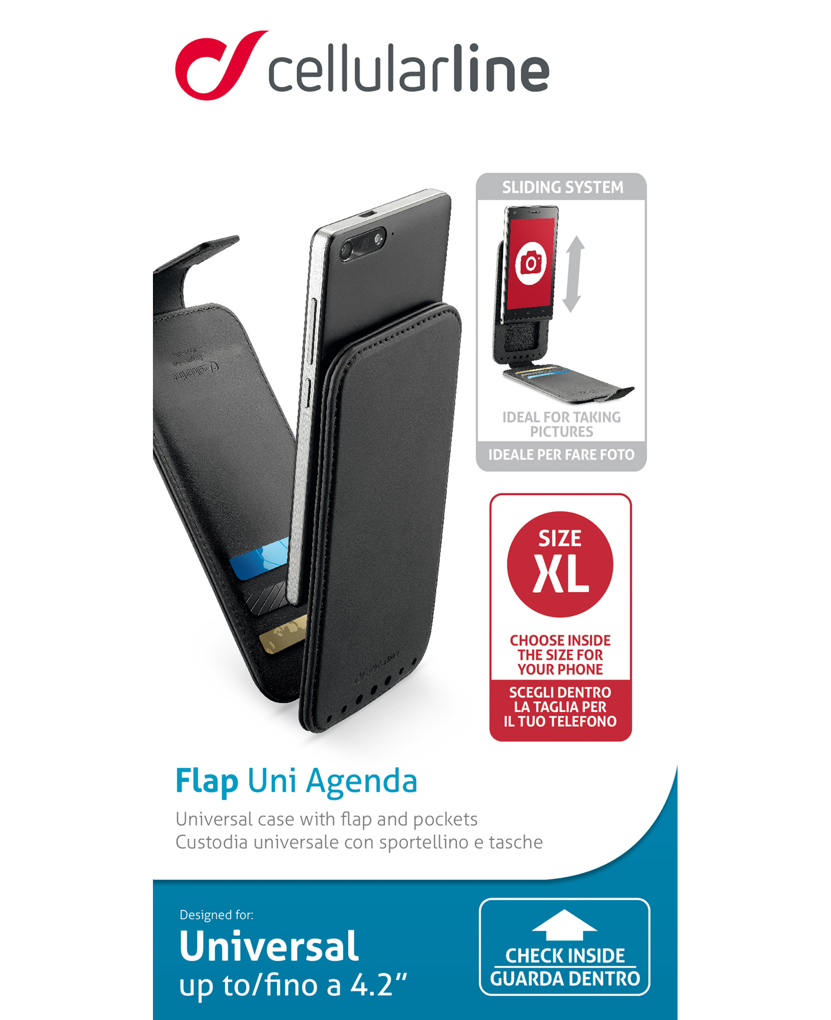 Cellularline Flap Uni Agenda - Smartphones up to 4.2” – image 5