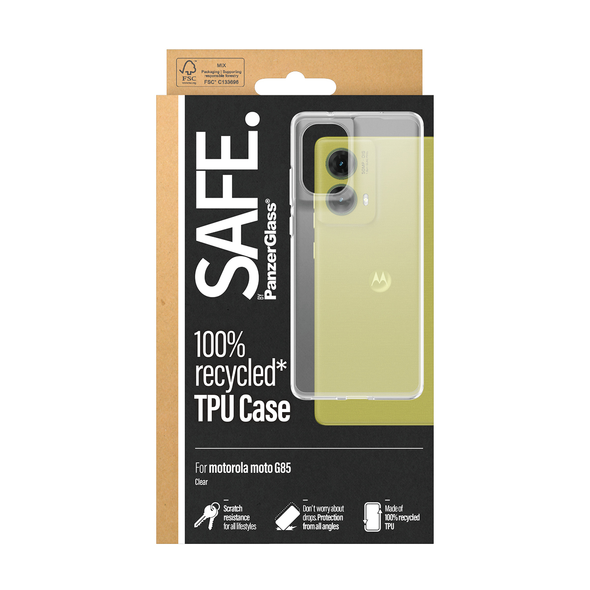 PanzerGlass SAFE. by PanzerGlass® TPU Case Transparent Motorola Moto g85 5G – image 3