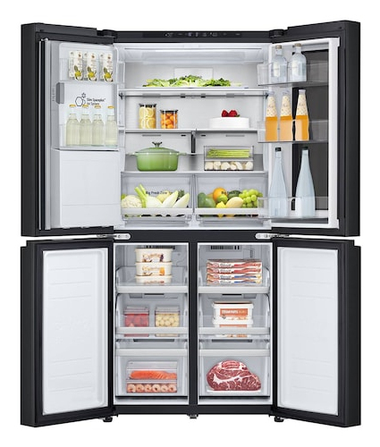 LG InstaView GMG860EPBE side-by-side refrigerator Freestanding – image 3