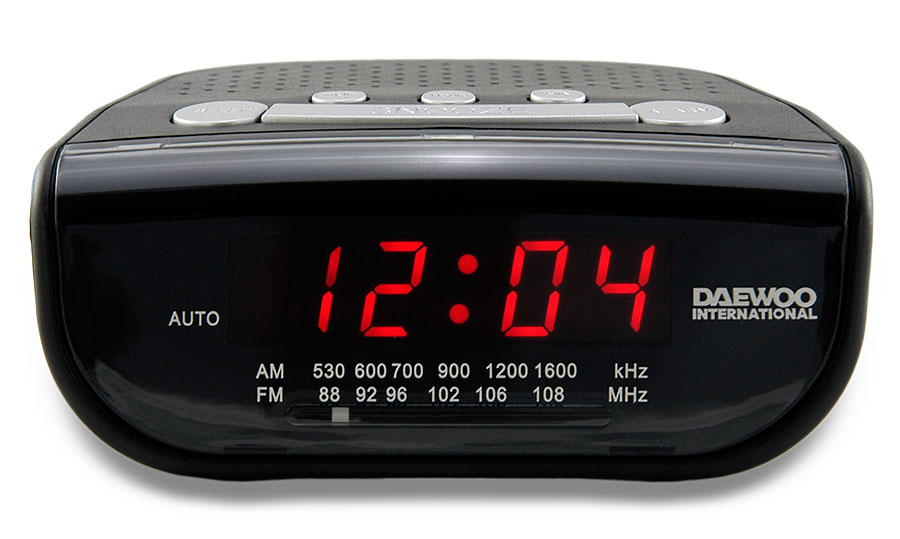 Daewoo DCR-26 radio Clock Analog Black